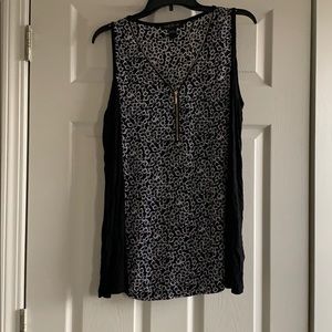 Black & White Patterned Tank Top